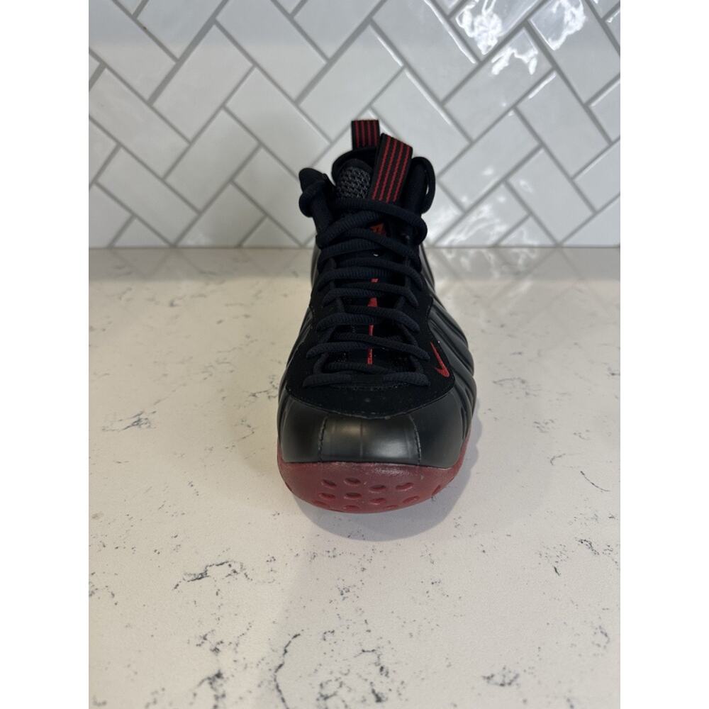 Nike Air Foamposite One Black Red Mens Size 7 IB2219-001 NEW Authentic - Picture 3 of 7
